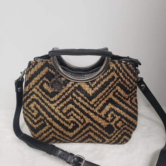 Patricia Nash 10th Anniversary Aria Shopper Tribal Satchel Crossbody - Picture 4 of 16